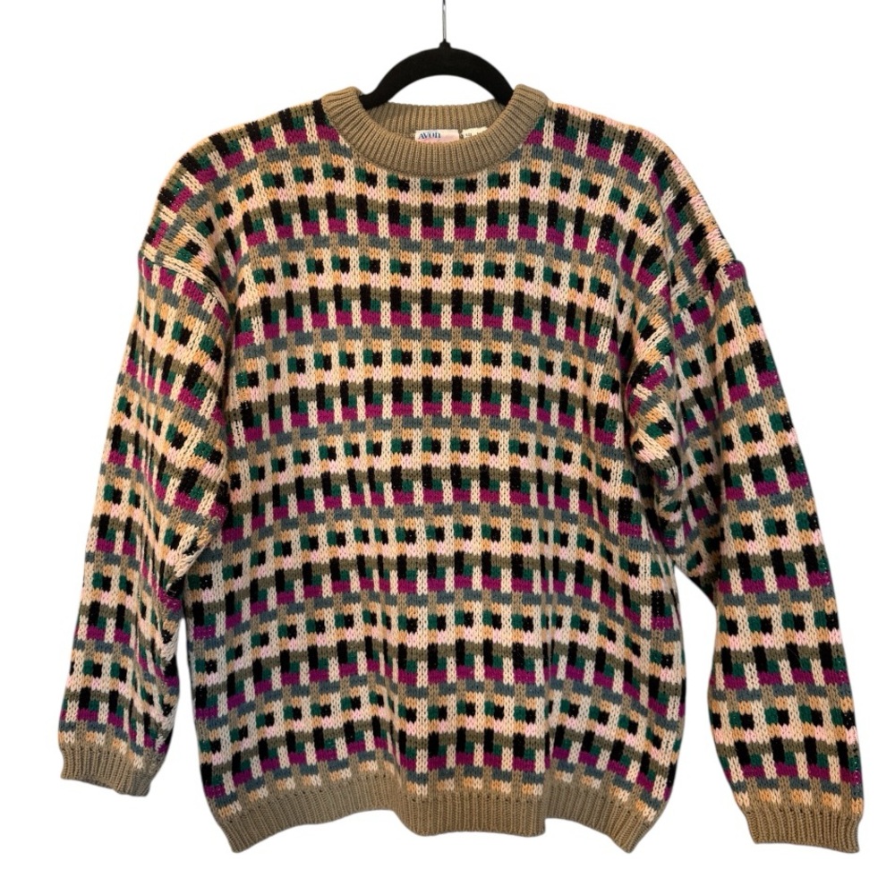 Avon Fashions Vintage Multicolor Knit Sweater - Picture 4 of 5